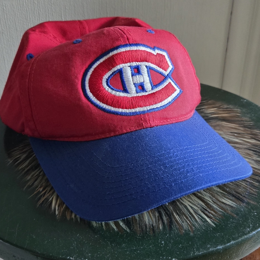 NHL Red and White Cap with Logo